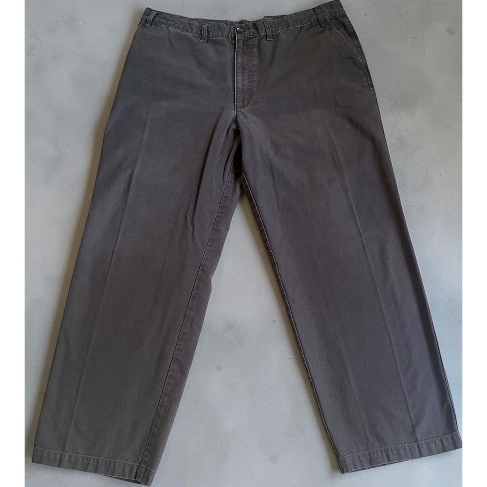 Patagonia Mens 38 Organic Cotton Canvas Work Wear Pants Charcoal Grey Straight